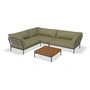 HOUE - Level 2 Loungeset 7, inkl. Beistelltisch, dark grey / leaf