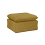 HKliving - Nomad Sofa, Hocker, Leinen / burnt ochre