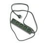 Pedestal - Power Beam, 2 Meter Mehrfachsteckdose, mossy green