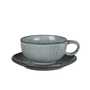 Broste Copenhagen - Nordic Sea Tasse mit Untertasse, 250 ml, soft blue