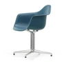 Vitra - Eames Plastic Armchair DAL RE, poliert / meerblau (Filzgleiter basic dark)