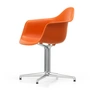 Vitra - Eames Plastic Armchair DAL RE, poliert / rostorange (Filzgleiter basic dark)