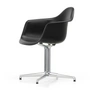 Vitra - Eames Plastic Armchair DAL RE, poliert / tiefschwarz (Filzgleiter basic dark)