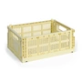HAY - Colour Crate Korb M, 34,5 x 26,5 cm, hellgelb, recycled
