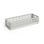 HAY - Colour Crate Korb Mini Oblong, grau, recycled