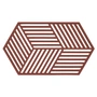 Zone Denmark - Hexagon Untersetzer large, burgundy