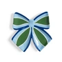 &klevering - Ribbon Dekoschale, 22 x 22 cm, blau / grün