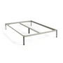 HAY - Connect Bett 140 x 200 cm für Boxspring-Matratze, warm grey