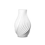 Lyngby Porcelæn - Twist Vase H 18 cm, weiß
