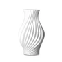 Lyngby Porcelæn - Twist Vase H 25 cm, weiß