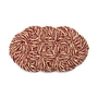 HAY - Coco Fußmatte, swirl, bordeaux / off-white