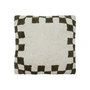 House Doctor - Chess Kissenbezug, 50 x 50 cm, grün / off-white