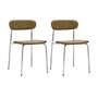 House Doctor - Pova Stuhl, chrom / khaki (2er-Set)