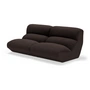 &Tradition - Hi Lo 2-Sitzer Sofa, Konfiguration A, braun (Stoff Kvadrat Vidar 0386)