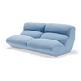 &Tradition - Hi Lo 2-Sitzer Sofa, Konfiguration A, blau (Stoff Kvadrat Gentle 0733)