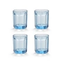Serax - Fish & Fish Glas M, blau (4er-Set)