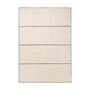 Ferm Living - Vari Tagesdecke, gesteppt, Single, 260 x 180 cm, natur / dark chocolate