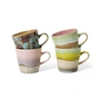 HKliving - 70's Americano Tassen, 260 ml, rococo (4er-Set)