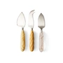 HKliving - Käsemesser-Set, cream (3er-Set)