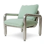HKliving - Chrom-Loungesessel, canvas mint