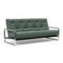 Innovation Living - Lomira Classic Schlafsofa, incl. Nordic Matratze, 140 x 200 cm (518 Elegance Green)