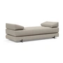Innovation Living - Sigmund Indu Schlafsofa, 200 x 84 cm, natur (579 Kenya Gravel)