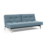 Innovation Living - Splitback Schlafsofa, 3-Sitzer, chrom / hellblau (525 Mixed Dance)