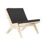 Karup Design - Sway Lounge Chair mit Sitzkissen, Kiefer natur / midnight grey