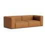 HAY - Mags Soft Sofa 2,5-Sitzer, Kombination 1, cognac (Sense) / Nähte: beige (Filzgleiter)