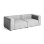 HAY - Mags Sofa 2,5-Sitzer, Kombination 1, hellgrau (Hallingdal 130) (Filzgleiter)
