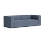 HAY - Mags Sofa 2,5-Sitzer, Kombination 1, blau (Linara 198)
