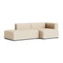 HAY - Mags Sofa 2,5 Sitzer, Kombination 3, Armlehne rechts / beige (Bolgheri LGG60) (Filzgleiter)
