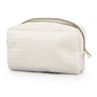 Cam Cam Copenhagen - Kosmetiktasche, gestrickt, 22 x 5 x 16,5 cm, off-white / capri