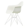 Vitra - Eames Plastic Armchair DAR RE, weiß / baumwollweiß (Filzgleiter weiß)