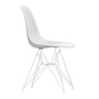 Vitra - Eames Plastic Side Chair DSR RE, weiß / baumwollweiß (Filzgleiter weiß)