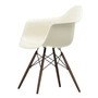 Vitra - Eames Plastic Armchair DAW RE, Ahorn dunkel / kieselstein (Filzgleiter basic dark)