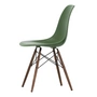 Vitra - Eames Plastic Side Chair DSW RE, Ahorn dunkel / forest (Filzgleiter basic dark)