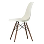 Vitra - Eames Plastic Side Chair DSW RE, Ahorn dunkel / kieselstein (Filzgleiter basic dark)
