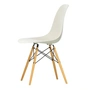 Vitra - Eames Plastic Side Chair DSW RE, Ahorn gelblich / kieselstein (Filzgleiter schwarz)