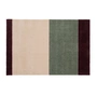 tica copenhagen - Stripes Horizontal Läufer, 60 x 90 cm, green / ivory / bordeaux