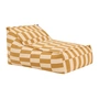 Nobodinoz - Vibes Long Sitzsack (für Erwachsene), mustard and sand tiles