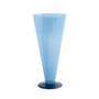 HAY - Conical Vase L, Ø 12 x H 26 cm, petrol blue and dark blue