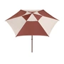 Kopie - HAY - Terrazza Sonnenschirm, sechseckig, Ø 300 cm, off-white / burgundy