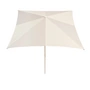 HAY - Terrazza Sonnenschirm, quadratisch, 240 x 240 cm, off-white / grau
