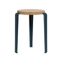 TipToe - LOU Hocker, Eiche natur / night blue