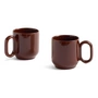 HAY - Barro Becher mit Henkel, burgundy (2er-Set)