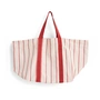 HAY - Outdoor Market Picknick Tasche M, beige mit roten Streifen