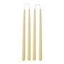 Broste Copenhagen - Smooth Kerze, H 38 cm, butter yellow (4er-Set)