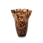Broste Copenhagen - Liva Vase Ø 23 x H 31,5 cm, brown leopard