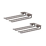 String - Hanger Rack Modul für Weingläser, 16 x 30 cm, dunkelbraun (2er-Set)